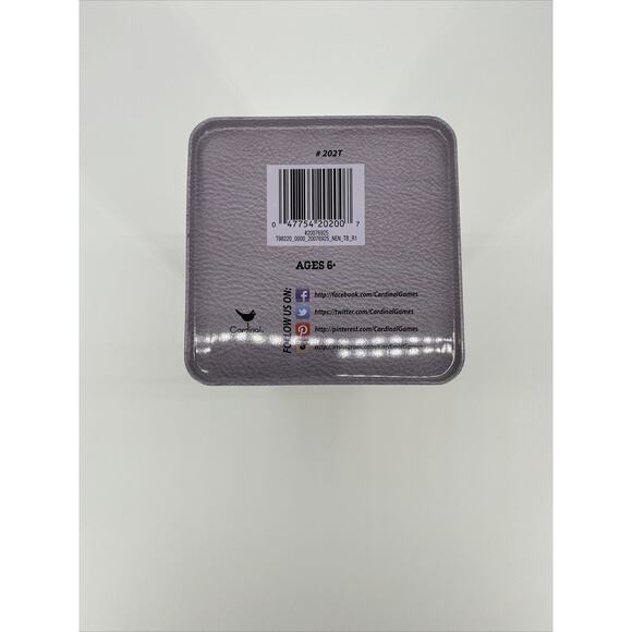 NEW Solid Wood Jumbling Tower Game In Tin by Cardinal Industries 48 Wood Pcs NIB - Picture 3 of 7